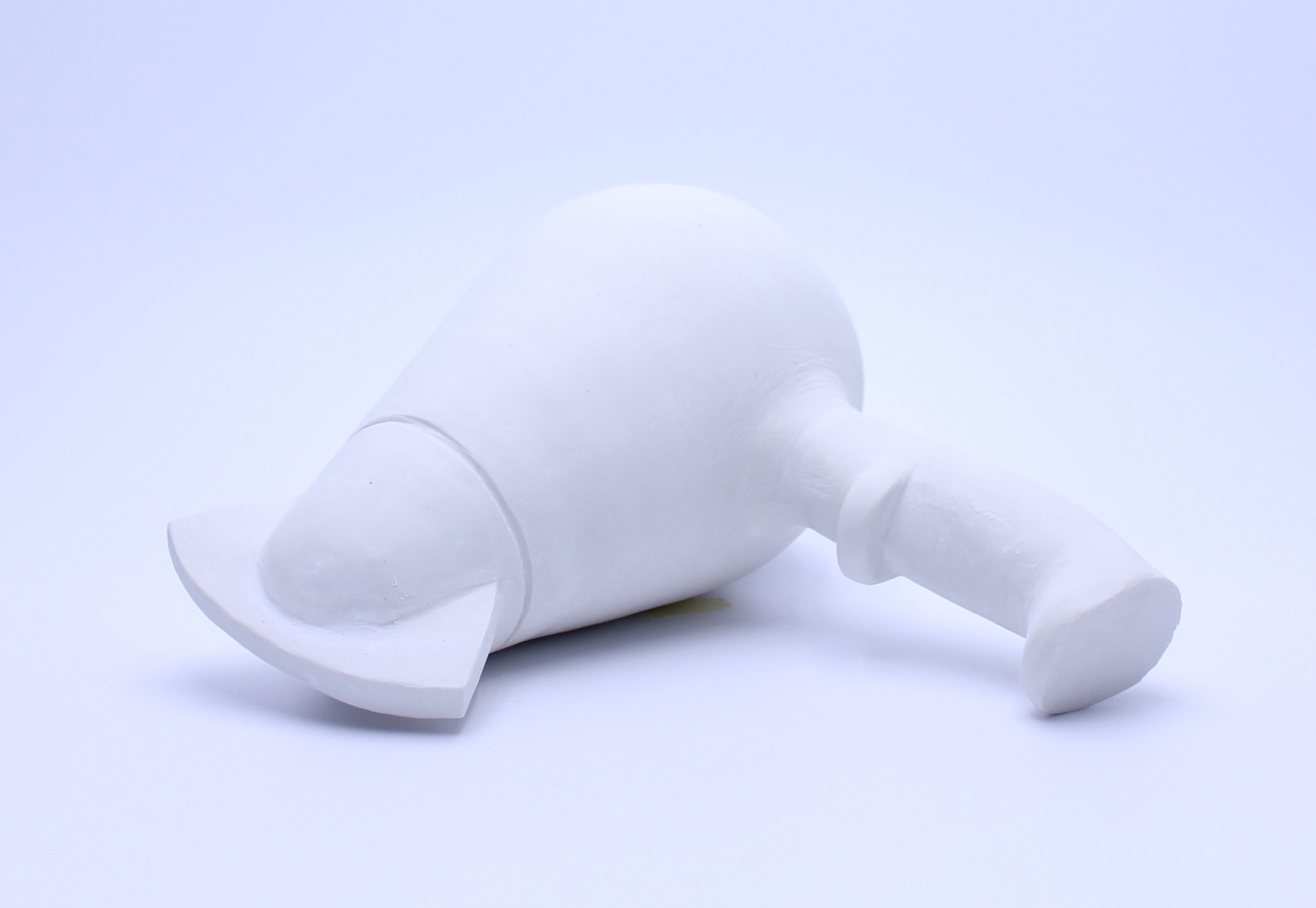 문관우_백색오브제_2024_D1백자토, 1250도 전기가마 소성_25x25x25cm