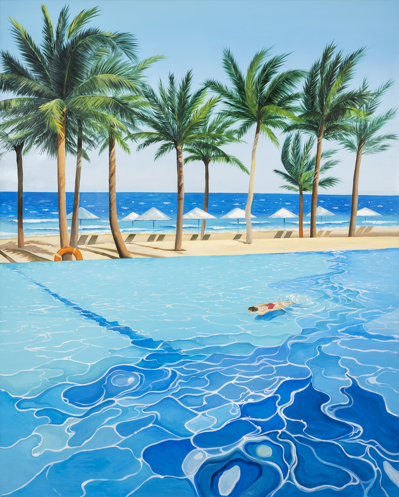 이주희, 바캉스Ⅱ, 2021, 캔버스에 유화, 162.2 x130.3cm