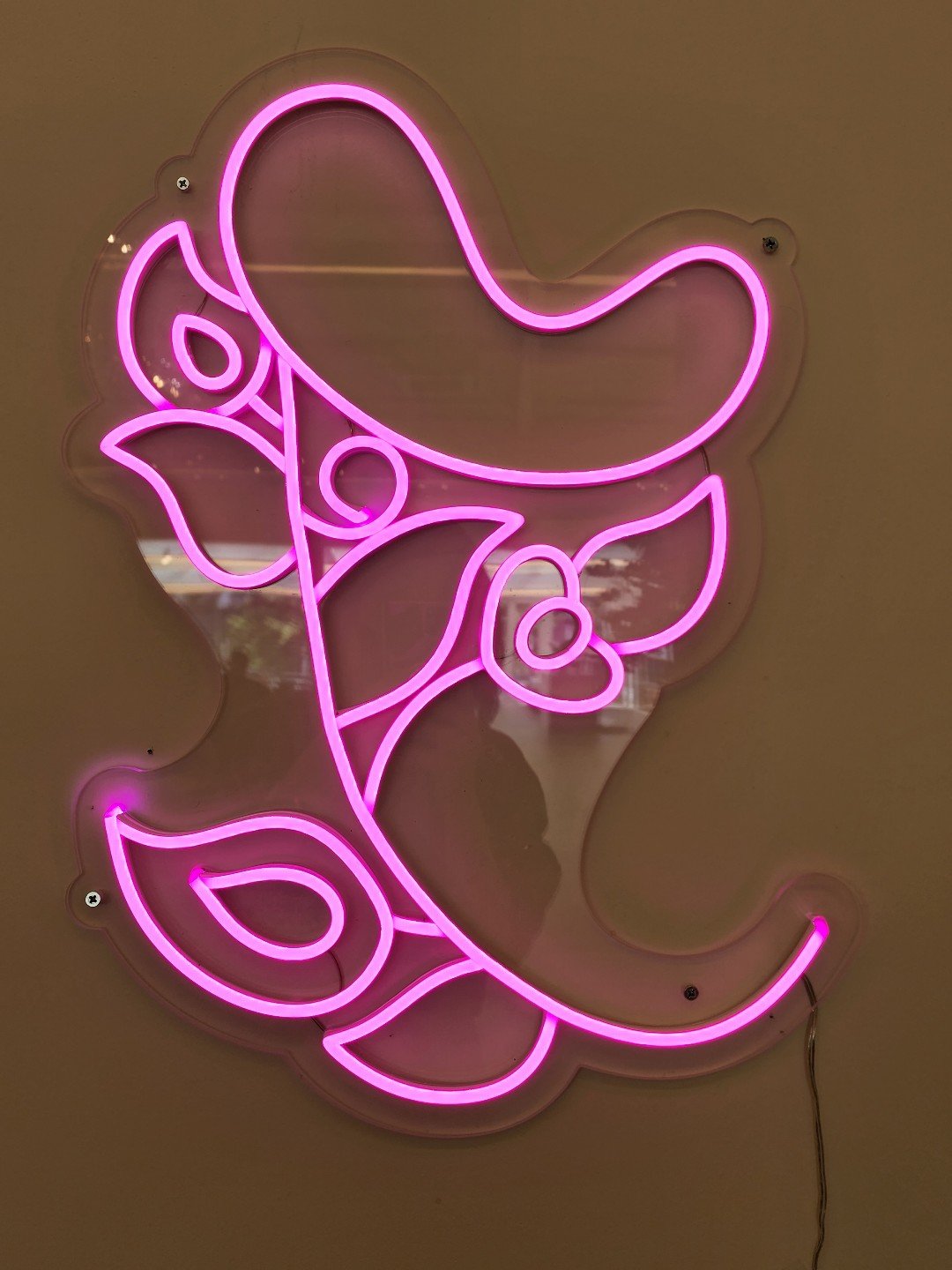 한주형, 내안의 꽃 시리즈_I, 2023, 네온아트 혼합, 50x30cm