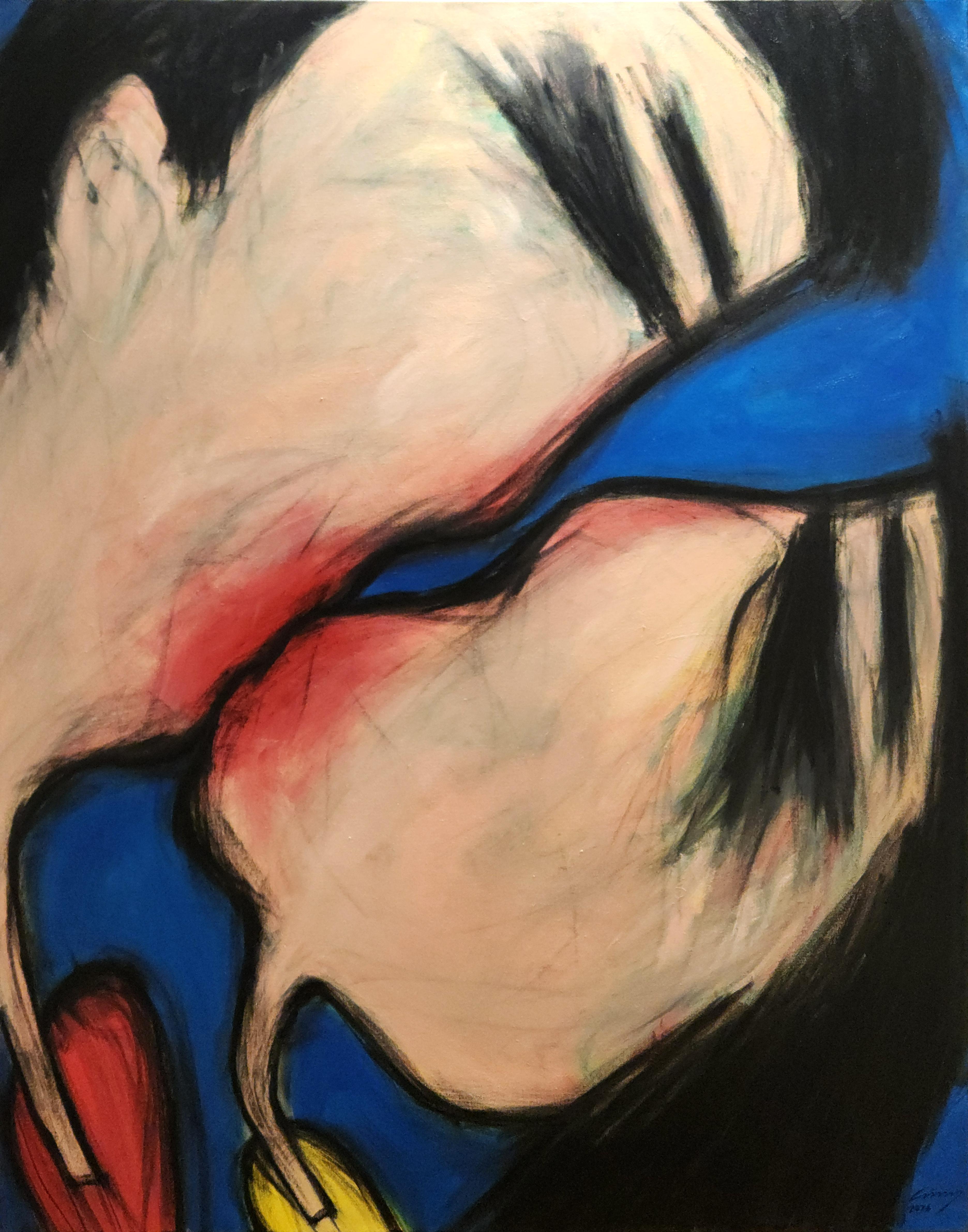 서현규, 누구나 첫키스의 추억은......,, 2026, 116.8x91cm, 캔버스에 유채
