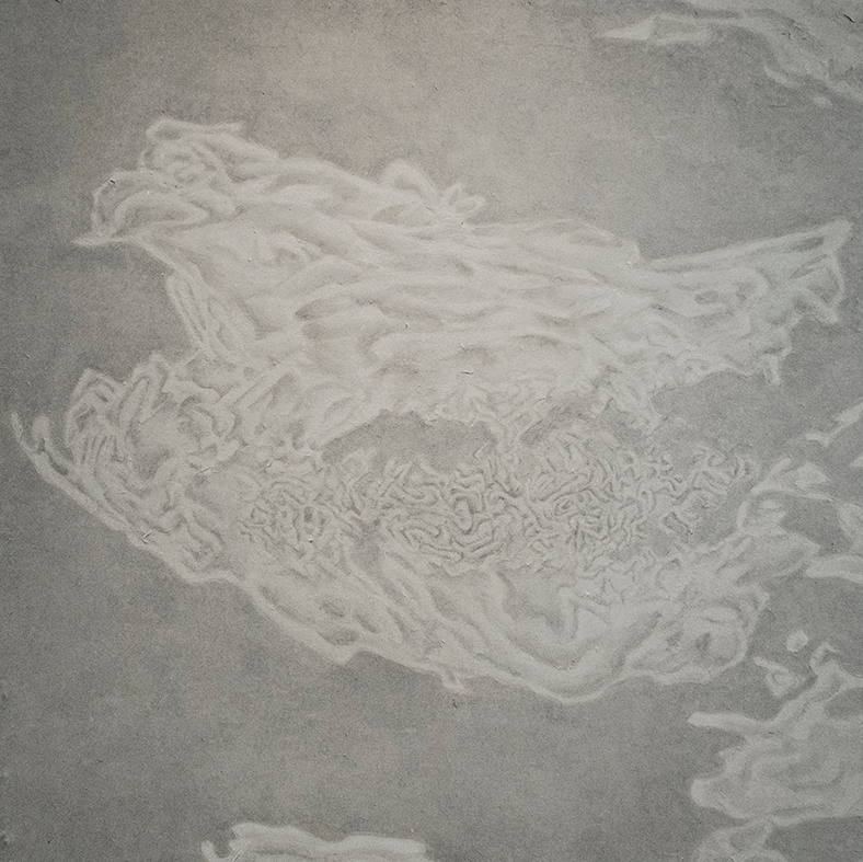 운안雲眼, 한지에 수묵, 81.1x81.1cm, 2022